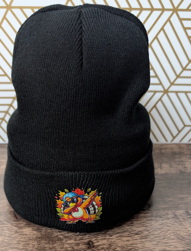 Dabbing Turkey Beanie Hat