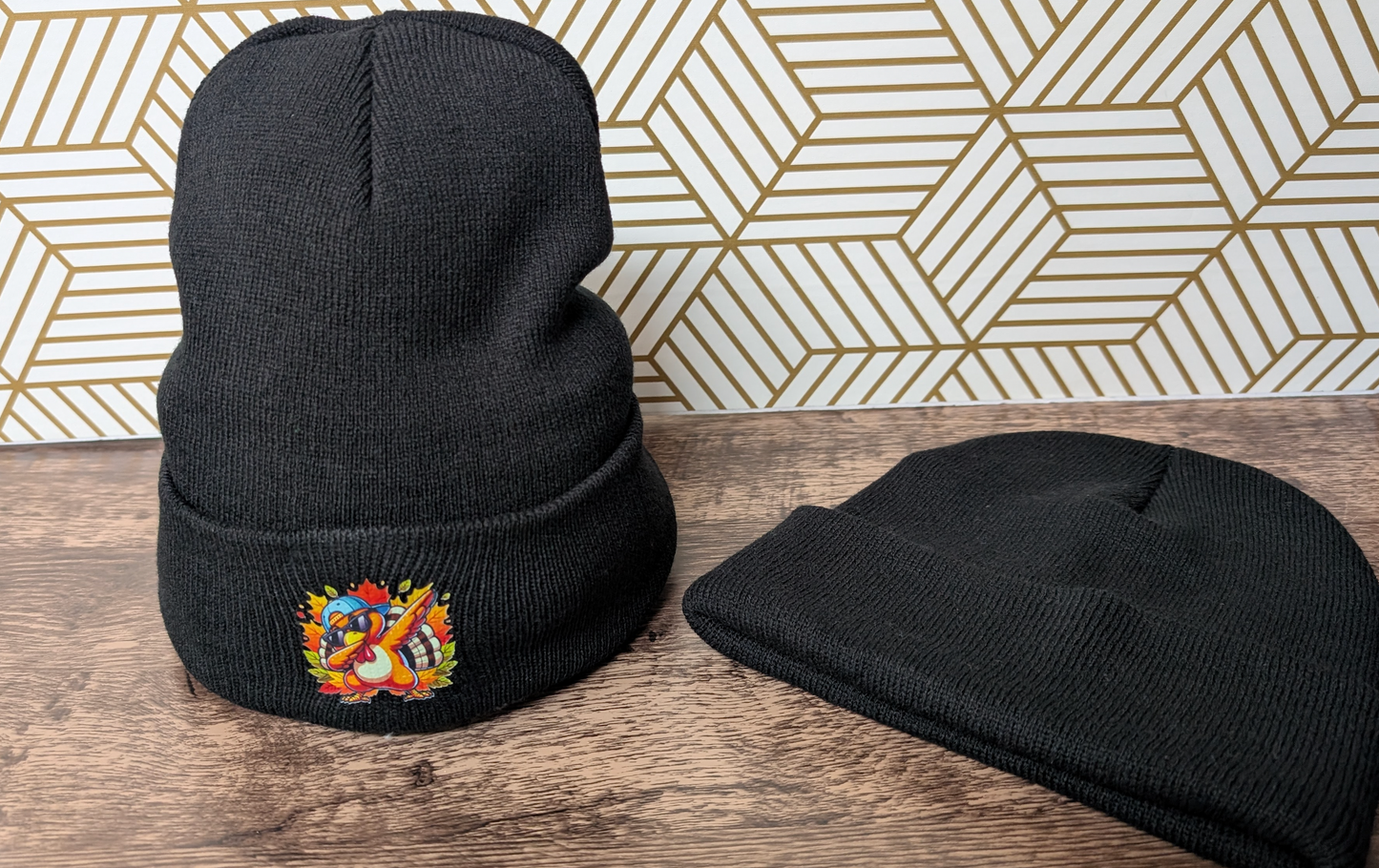 Dabbing Turkey Beanie Hat