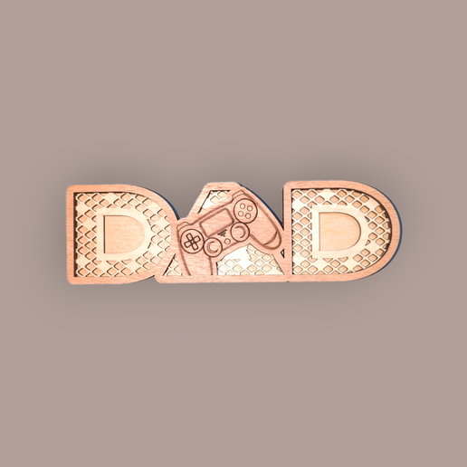 Wooden DAD sign