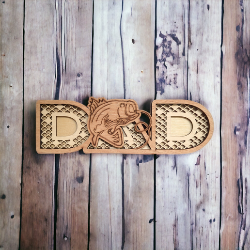 Wooden DAD sign