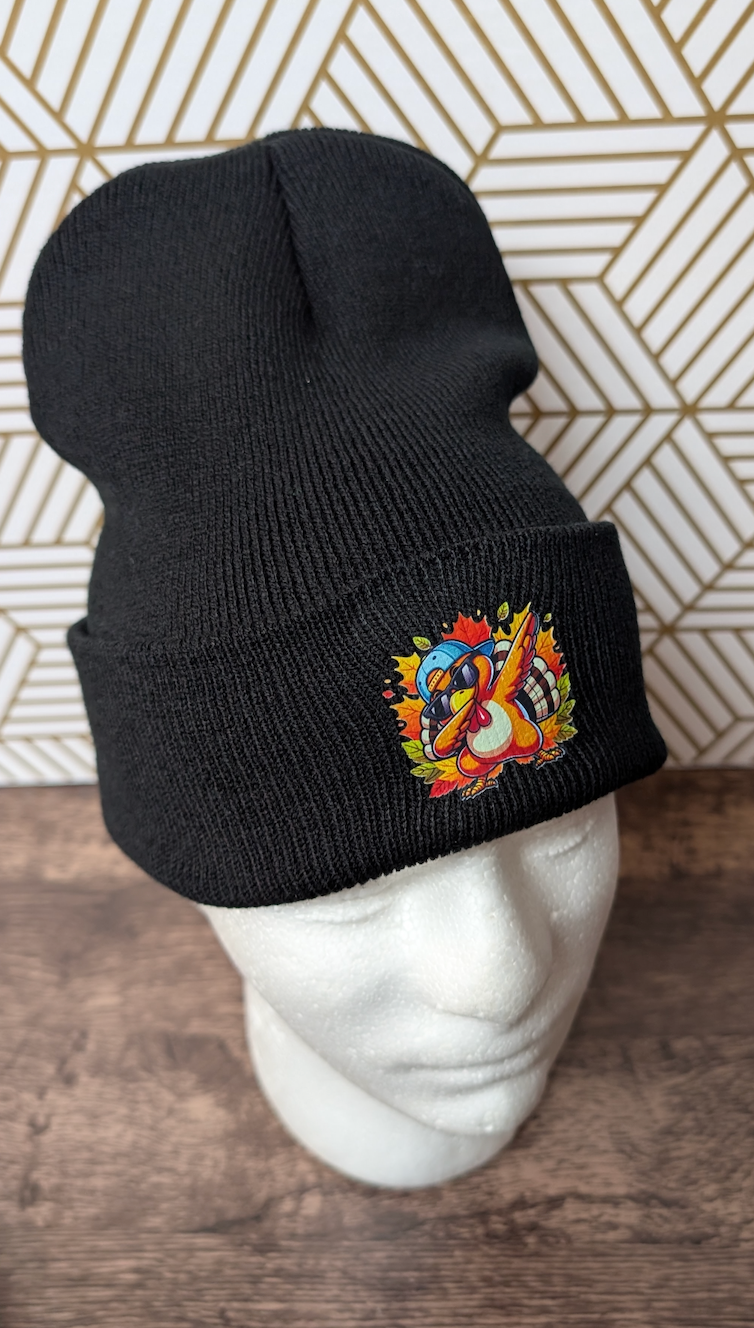 Dabbing Turkey Beanie Hat
